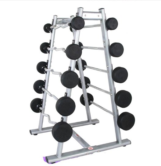 Barbell Curl Bar - ชั้นวางบาร์เบลแบบติดตั้งถาวร โรงงานจีนโดยตรง ที่วางบาร์ตรง/บาร์โค้ง