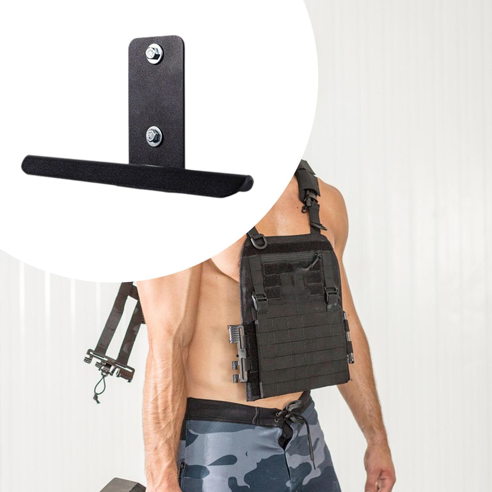 Home Gym Practice - ที่แขวนเสื้อเวทแบบแข็งแรง ติดผนัง ทำจากเหล็ก ใช้งานได้จริง เหมาะสำหรับจัดเก็บอุปกรณ์ฟิตเนสในยิมที่บ้าน