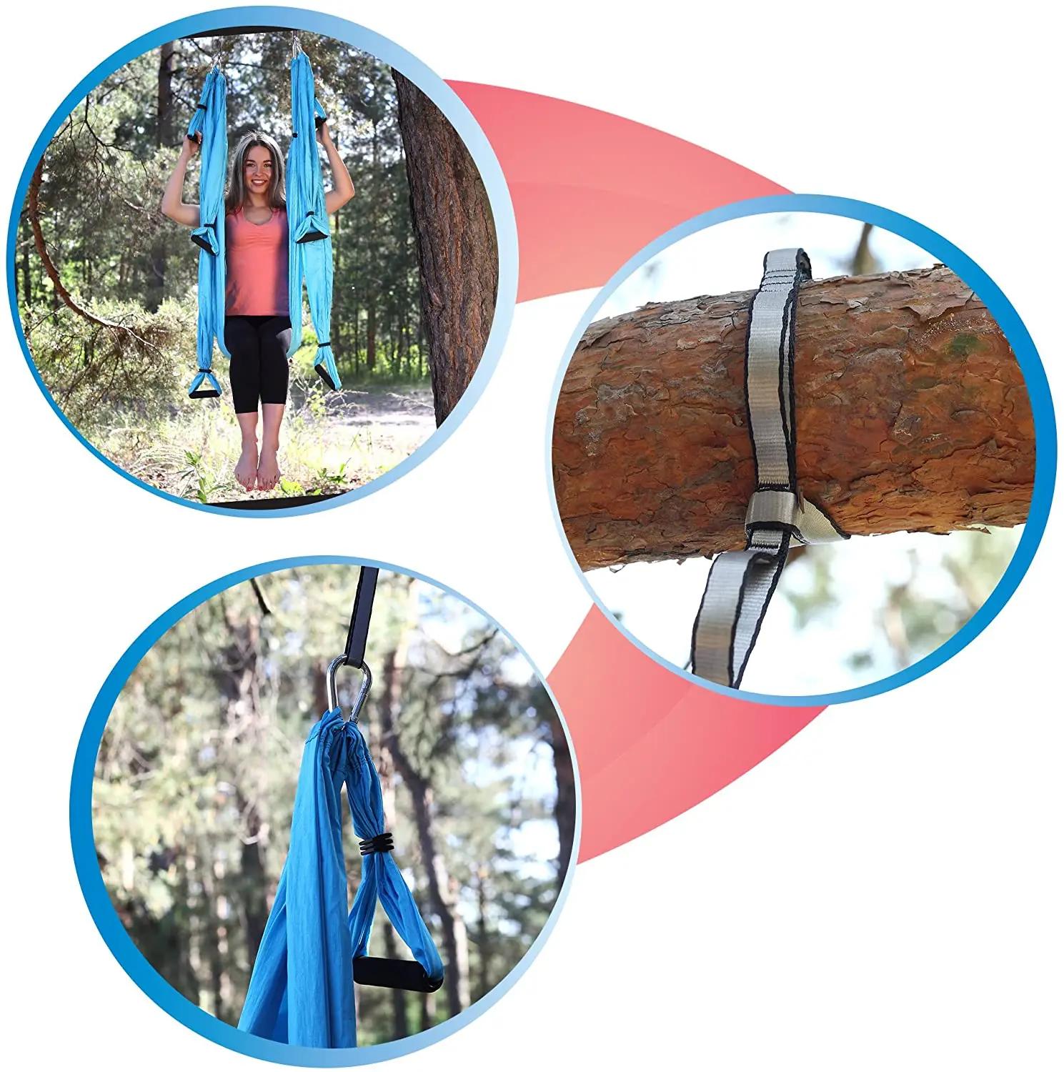 Yoga Trapeze Swing - ชิงช้าโยคะทางอากาศขนาด 2.5*1.5 เมตร พร้อมสายยืด ชิงช้าโยคะแบบไร้แรงโน้มถ่วง อุปกรณ์ฝึกโยคะแบบกลับหัว