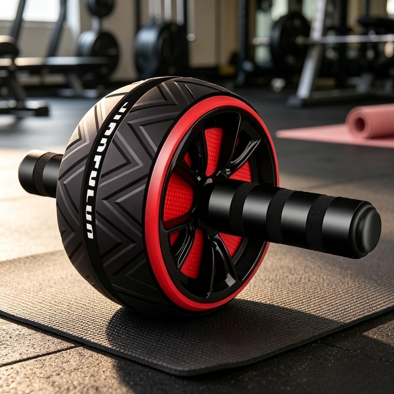 Home Gym Necessities - ล้อบริหารหน้าท้องแบบกันลื่น ทนทาน อุปกรณ์ออกกำลังกายสำหรับผู้ชาย ผู้หญิง ใช้ในบ้านหรือยิม