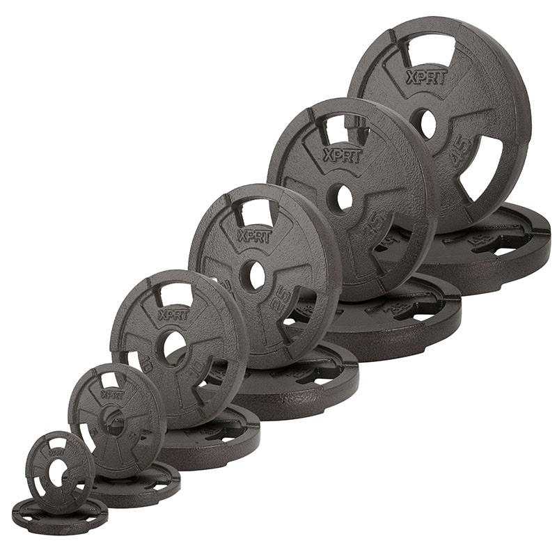 Home Gym Weights - ชุดบาร์เบลเหล็กหล่อ 300 ปอนด์ สำหรับออกกำลังกายที่บ้าน ปรับน้ำหนักได้ พร้อมด้ามจับ