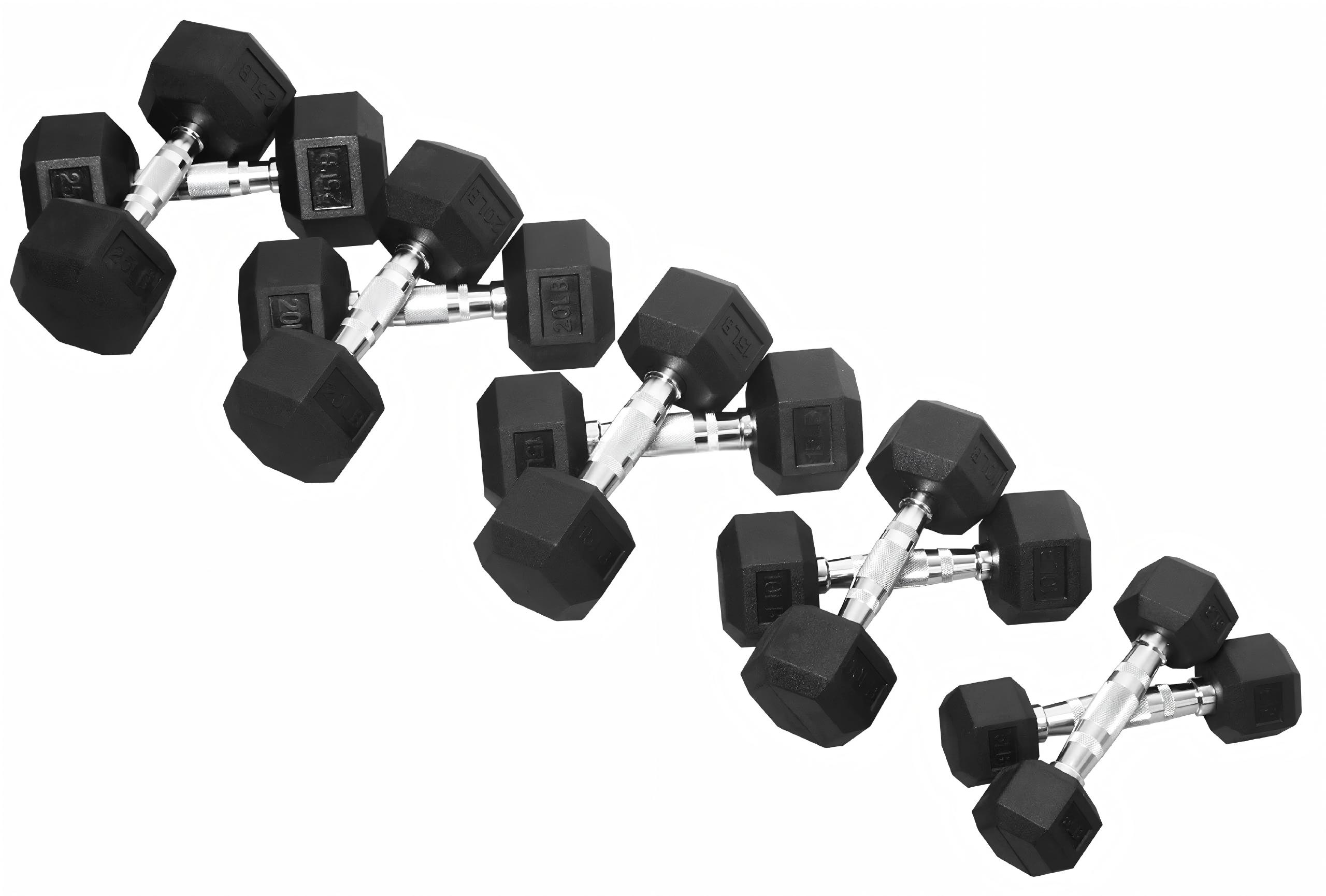 ดัมเบลหุ้มยางคุณภาพสูง 5 ปอนด์ - Home Gym Custom บทวิจารณ์และราคา