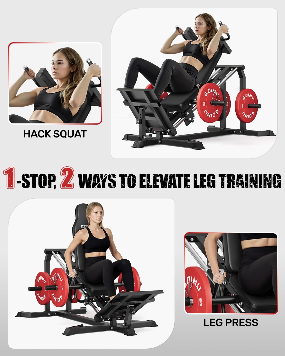 เครื่องแฮคสควอท L5 Leg Press,  - Home Gym Custom บทวิจารณ์และราคา