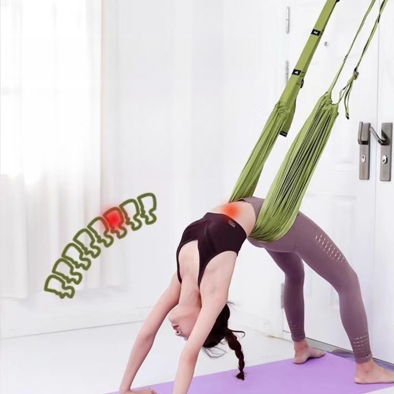 ชุดเปลญวนโยคะแบบปรับได้ สำหรับ - Yoga Trapeze Swing บทวิจารณ์และราคา