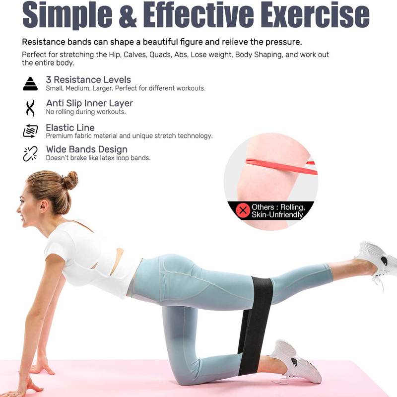 3PCSผู้หญิงผู้ชายผ้าความต้านทา - Home Gym Necessities บทวิจารณ์และราคา