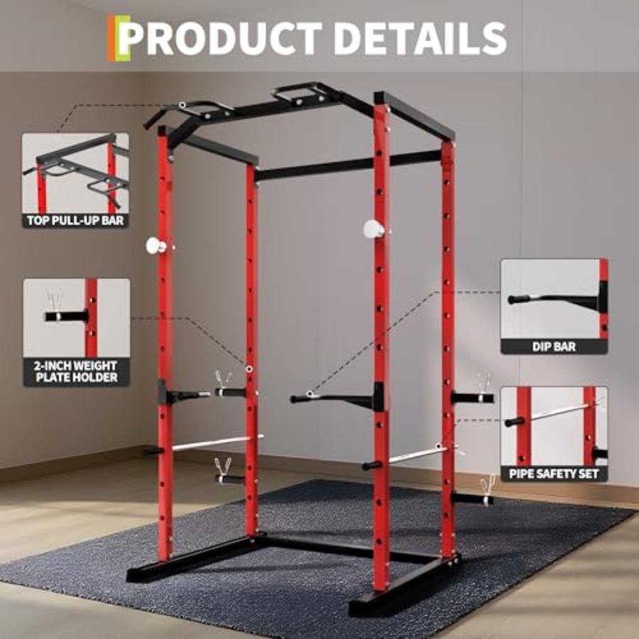กรงยกน้ำหนักแบบ Heavy-Duty พร้ - Home Gym Pull Up บทวิจารณ์และราคา