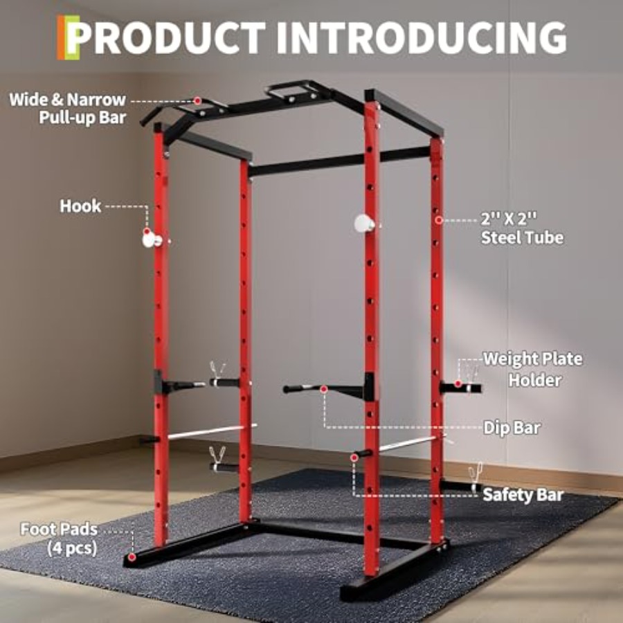 กรงยกน้ำหนักแบบ Heavy-Duty พร้ - Home Gym Pull Up บทวิจารณ์และราคา