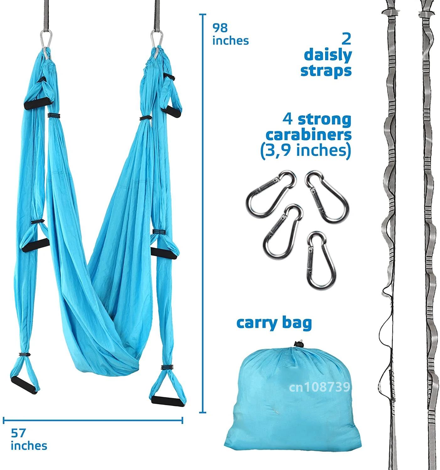 ชิงช้าโยคะทางอากาศขนาด 2.5*1.5 - Yoga Trapeze Swing บทวิจารณ์และราคา