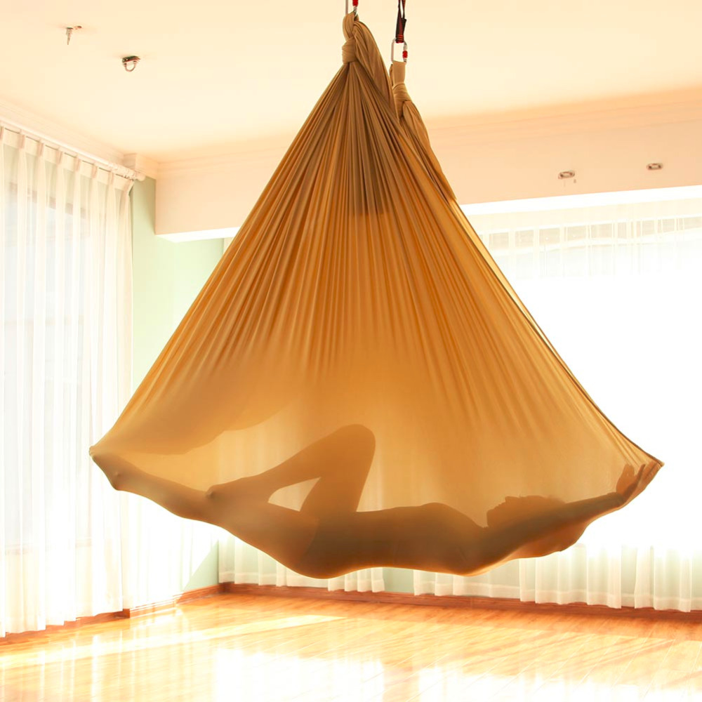 5*2.8M ฟิตเนสโยคะยืดผ้าไหม Ant - Yoga Trapeze Swing บทวิจารณ์และราคา