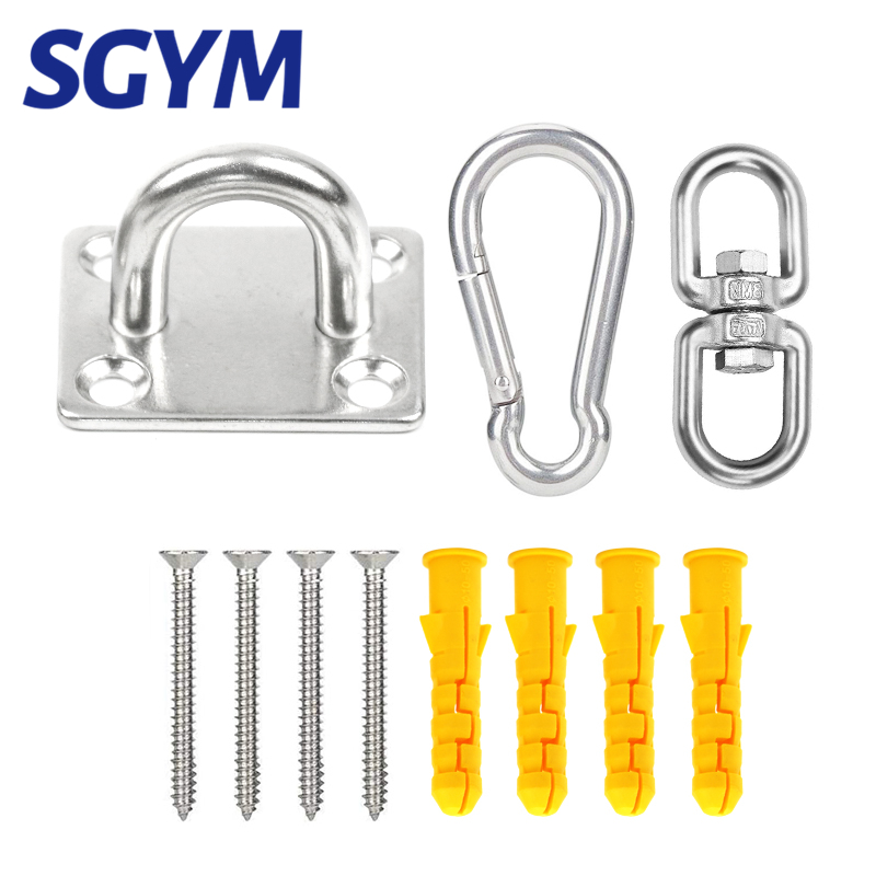 ตะขอแขวนเพดานสแตนเลส 304 สำหรั - Yoga Trapeze Swing บทวิจารณ์และราคา