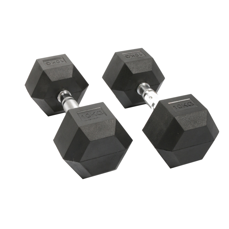 ดัมเบลหุ้มยางรูปหกเหลี่ยมแบบกำ - Home Gym Custom บทวิจารณ์และราคา