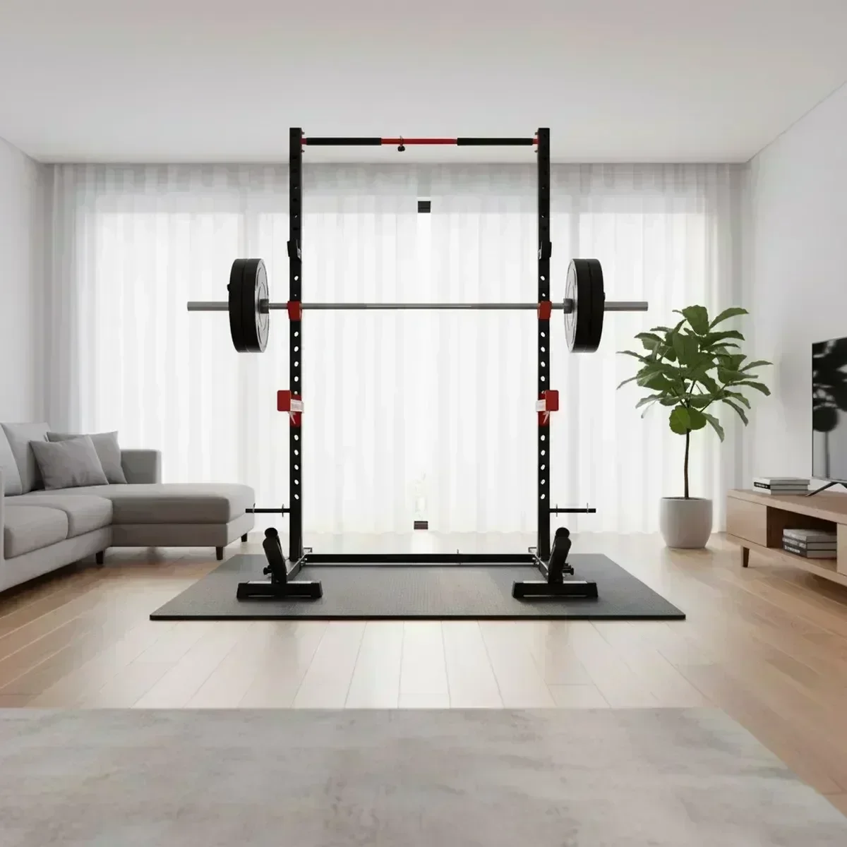 แร็คสควอทปรับระดับได้สำหรับยิม - Home Gym Pull Up บทวิจารณ์และราคา