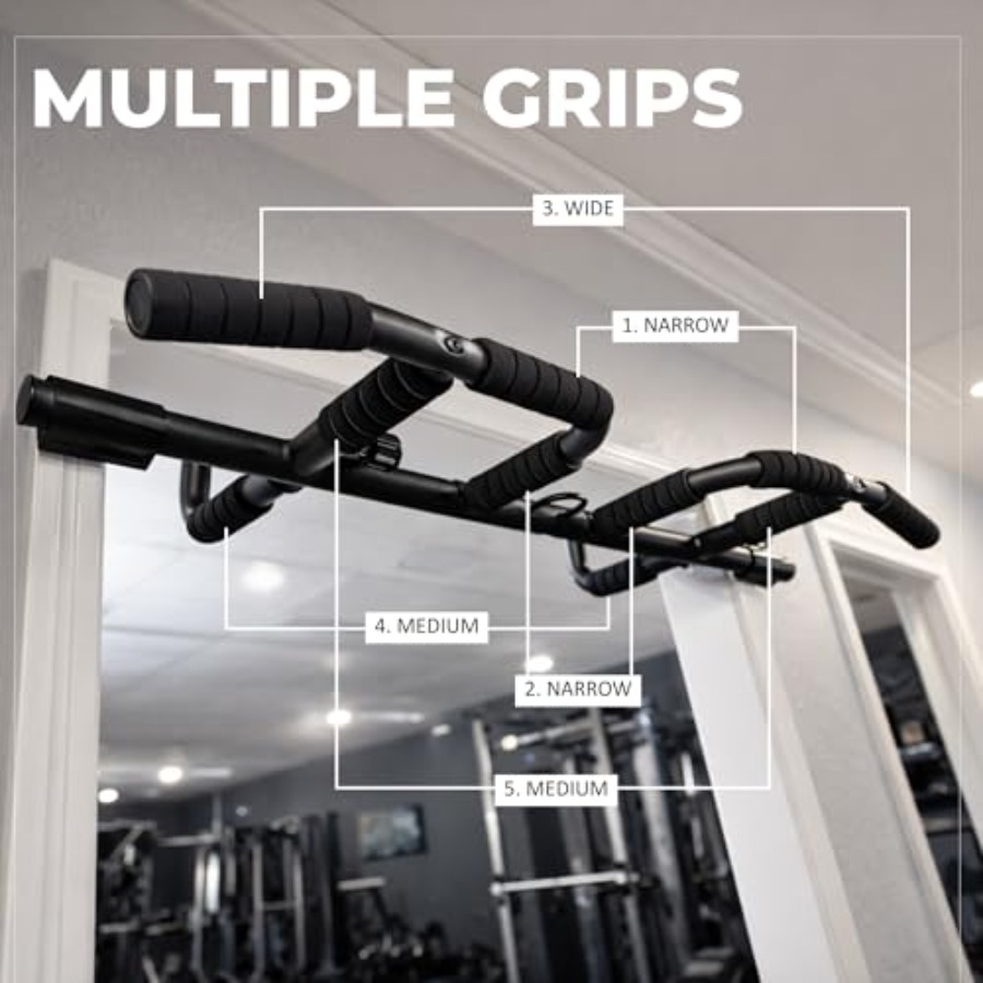 ชุดบาร์โหนติดประตูพร้อมสายรัดแ - Home Gym Pull Up บทวิจารณ์และราคา
