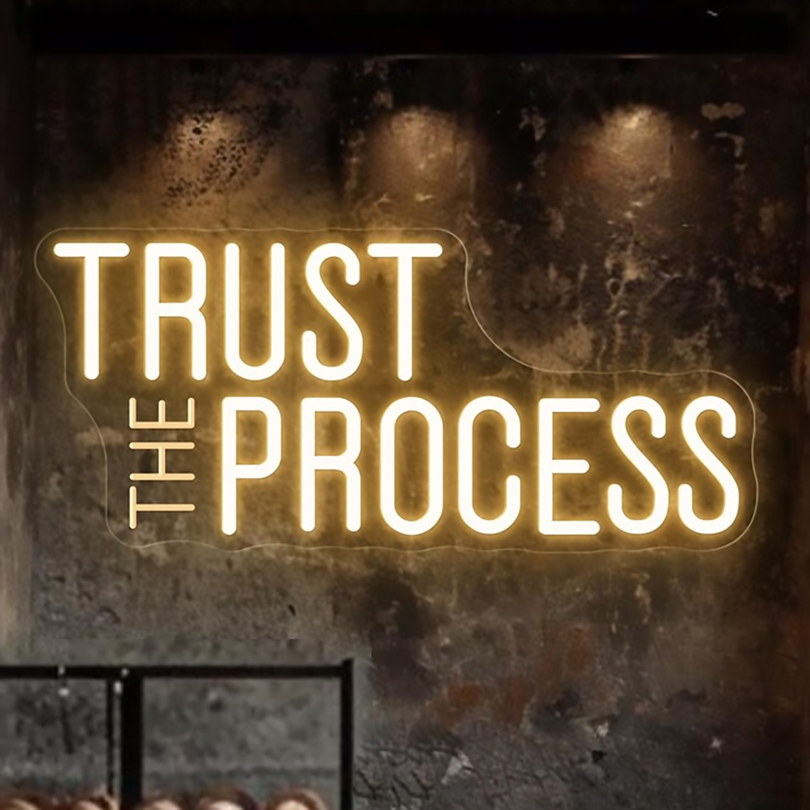 ป้ายไฟนีออน Trust The Process, - Home Gym Custom บทวิจารณ์และราคา