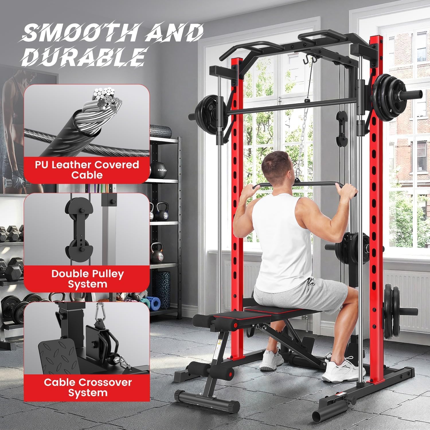 เครื่องออกกำลังกายแบบออลอินวัน - Home Gym One Machine บทวิจารณ์และราคา
