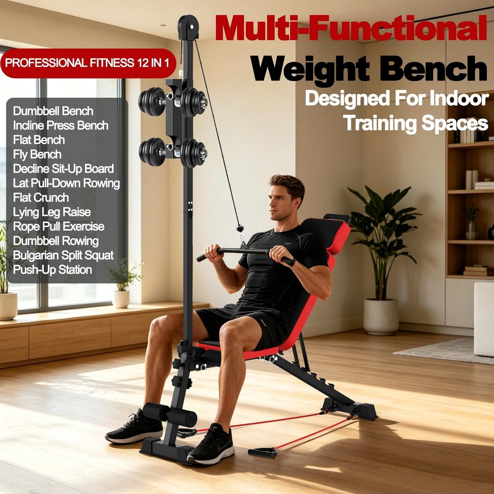 ม้านั่งยกน้ำหนักอเนกประสงค์พร้ - Home Gym Weights บทวิจารณ์และราคา