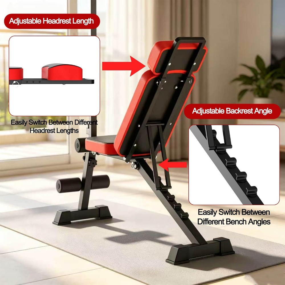 ม้านั่งยกน้ำหนักอเนกประสงค์พร้ - Home Gym Weights บทวิจารณ์และราคา