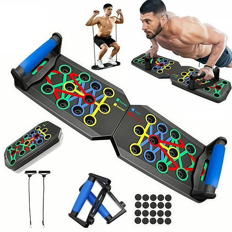 บอร์ดวิดพื้นแบบพับได้พร้อมสายย - Home Gym Necessities บทวิจารณ์และราคา