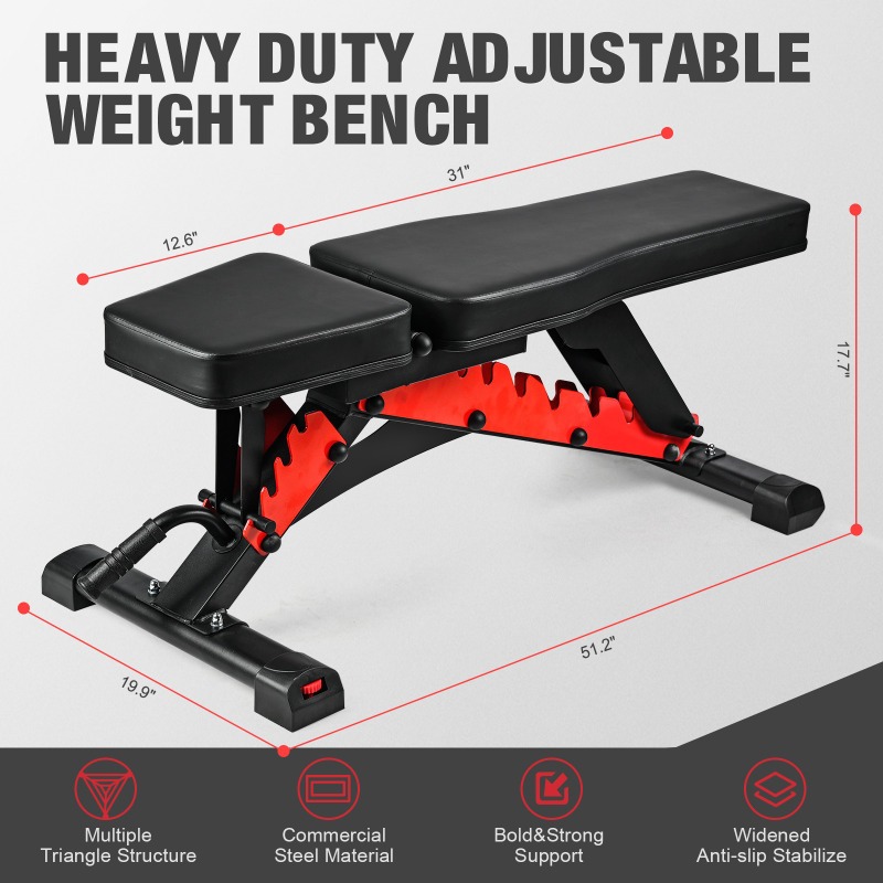 ม้านั่งยกน้ำหนักแบบปรับได้สำหร - Home Gym Weights บทวิจารณ์และราคา